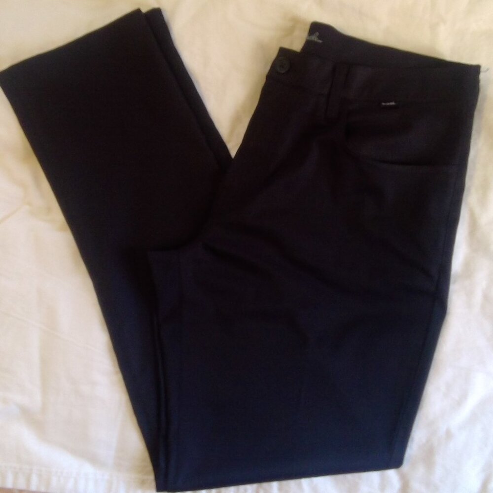 Travis Mathew Mens Pants Black Stretch Performance Golf Casual Size 36